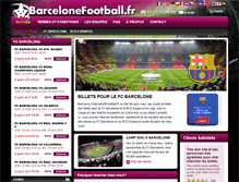 Tablet Screenshot of barcelonefootball.fr